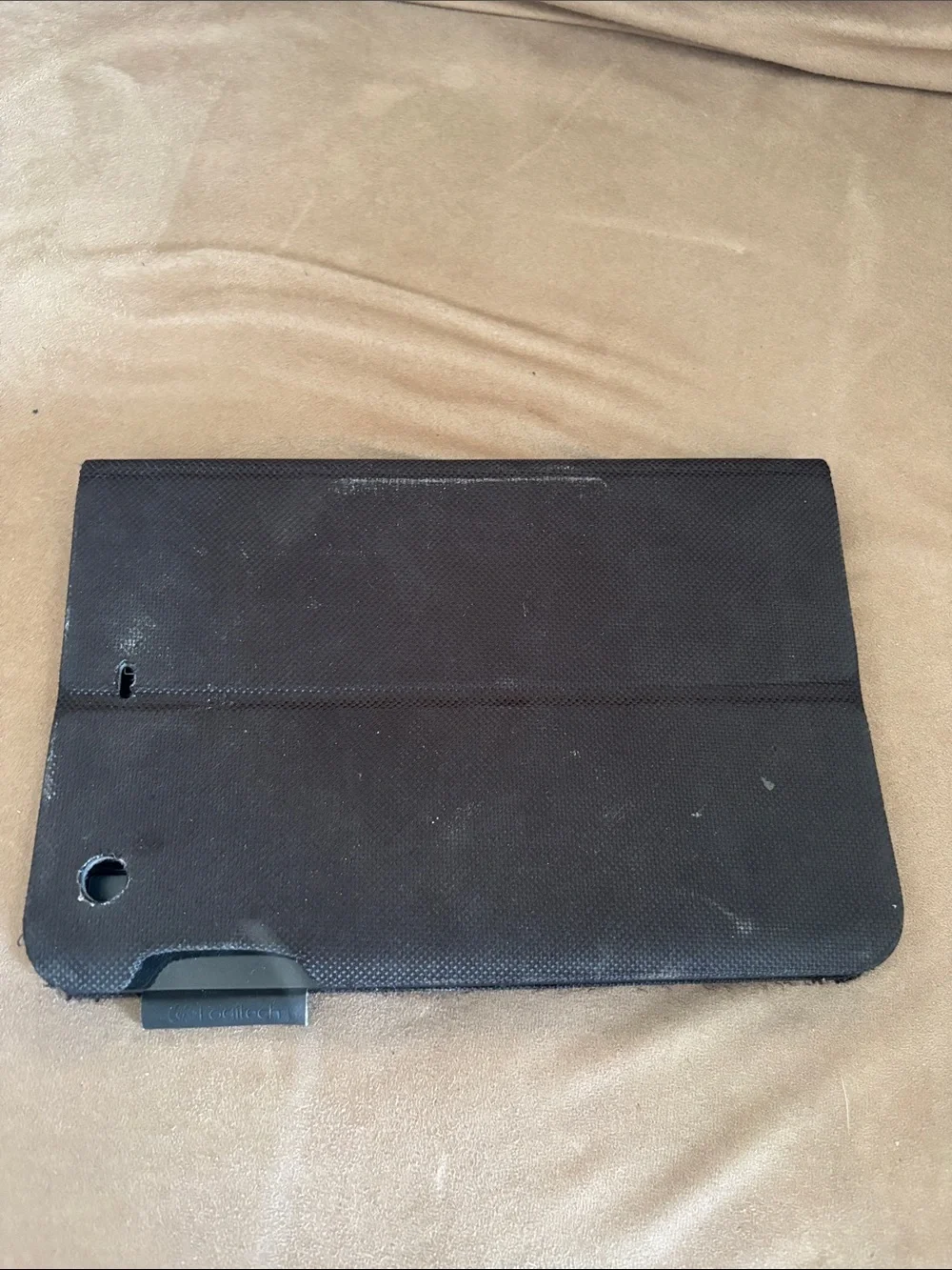 Logitech Black Tablet Keyboard with White Case Backing